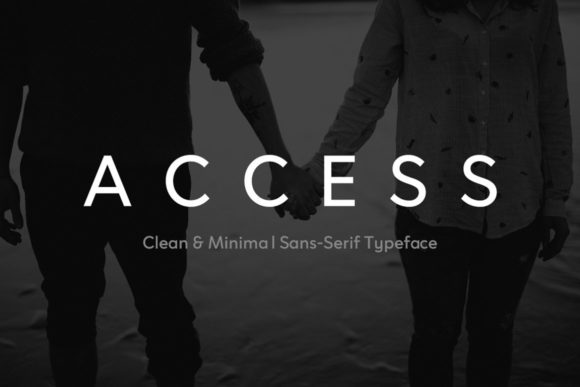 Access Typeface: A Minimalist Sans Serif for Handmade Branding