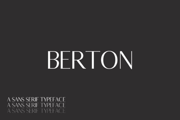 Berton Family: A Modern Sans Serif for Clean Web Design