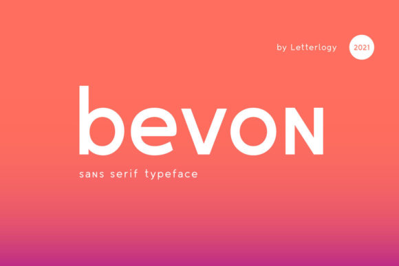 Bevon: A Minimal Sans Serif Typeface for Modern Web Design