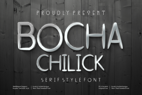 Bocha Chilick: A Minimal Sans Serif Typeface for Modern Branding