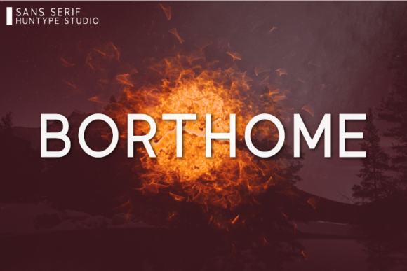 Borthome: A Minimal Sans Serif Typeface for Clean Brand Identity