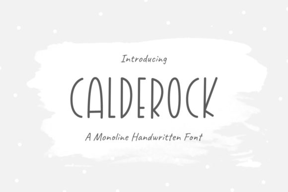 Calderock: A Minimal Sans Serif Typeface for Clean Campaign Design