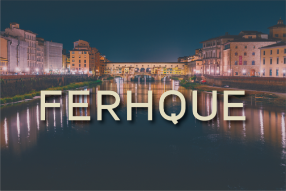 Ferhque: The Minimal Sans Serif Typeface for Clear Campaign Design