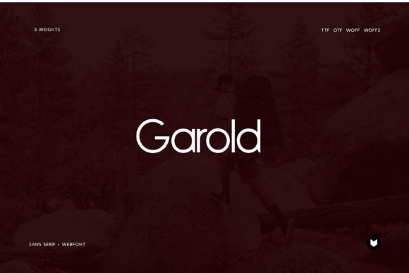 Garold Typeface: A Minimalist Sans Serif for Modern Craft Projects