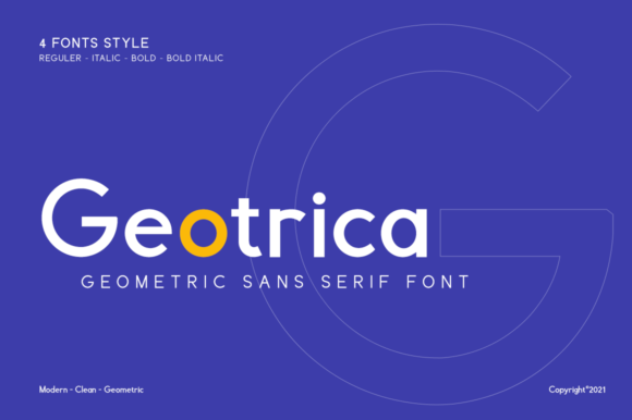 Geotrica Typeface: A Minimalist Sans Serif for Handmade Product Design