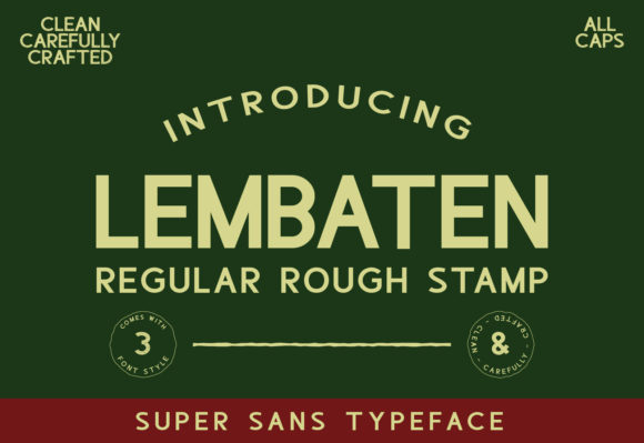 Lembaten: The Sans Serif Typeface for Clean Editorial Design