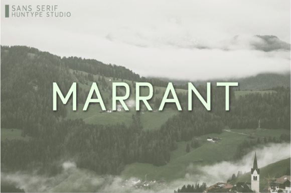 Marrant Typeface: A Clean Sans Serif for Modern Campaign Design