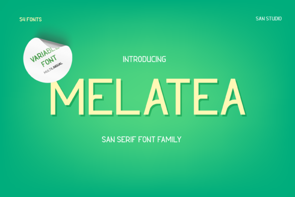 Melatea: The Minimal Sans Serif Font for Handmade Labels and Printables