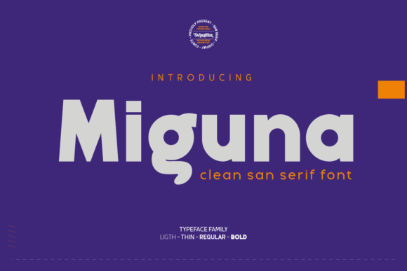 Miguna: A Clean Sans Serif Typeface for Modern Editorial Design