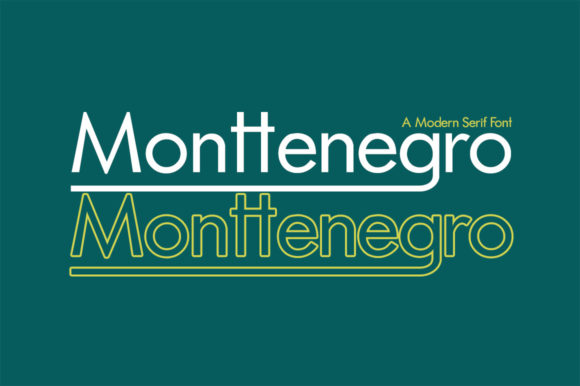 Monttenegro: A Minimal Sans Serif Font for Clean Brand Identity