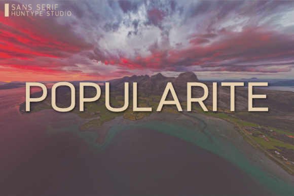 Popularite: The Modern Sans Serif Typeface for Handmade Branding
