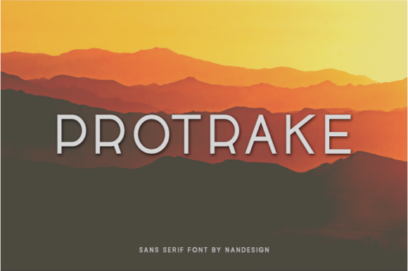 Protrake Typeface: A Clean Sans Serif for Modern Campaign Design