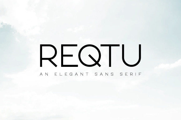 Reqtu: A Minimal Sans Serif Typeface for Modern Digital Layouts