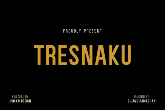 Tresnaku: A Minimal Sans Serif Typeface for Clean Brand Identity