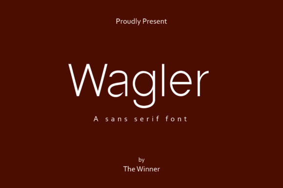 Wagler: A Minimal Sans Serif Typeface for Clean Editorial Design