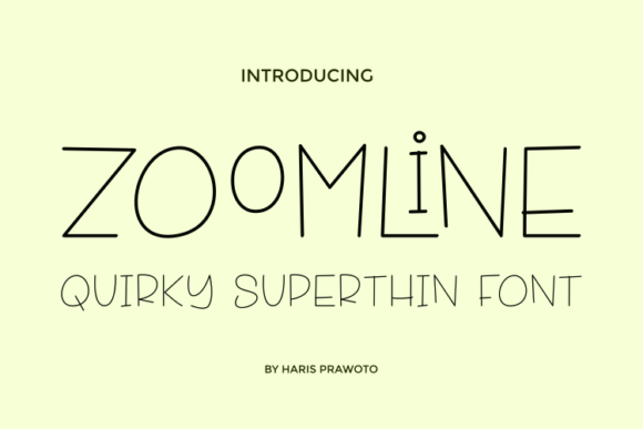 Zoomline: The Minimal Sans Serif Font for Clean Craft Designs